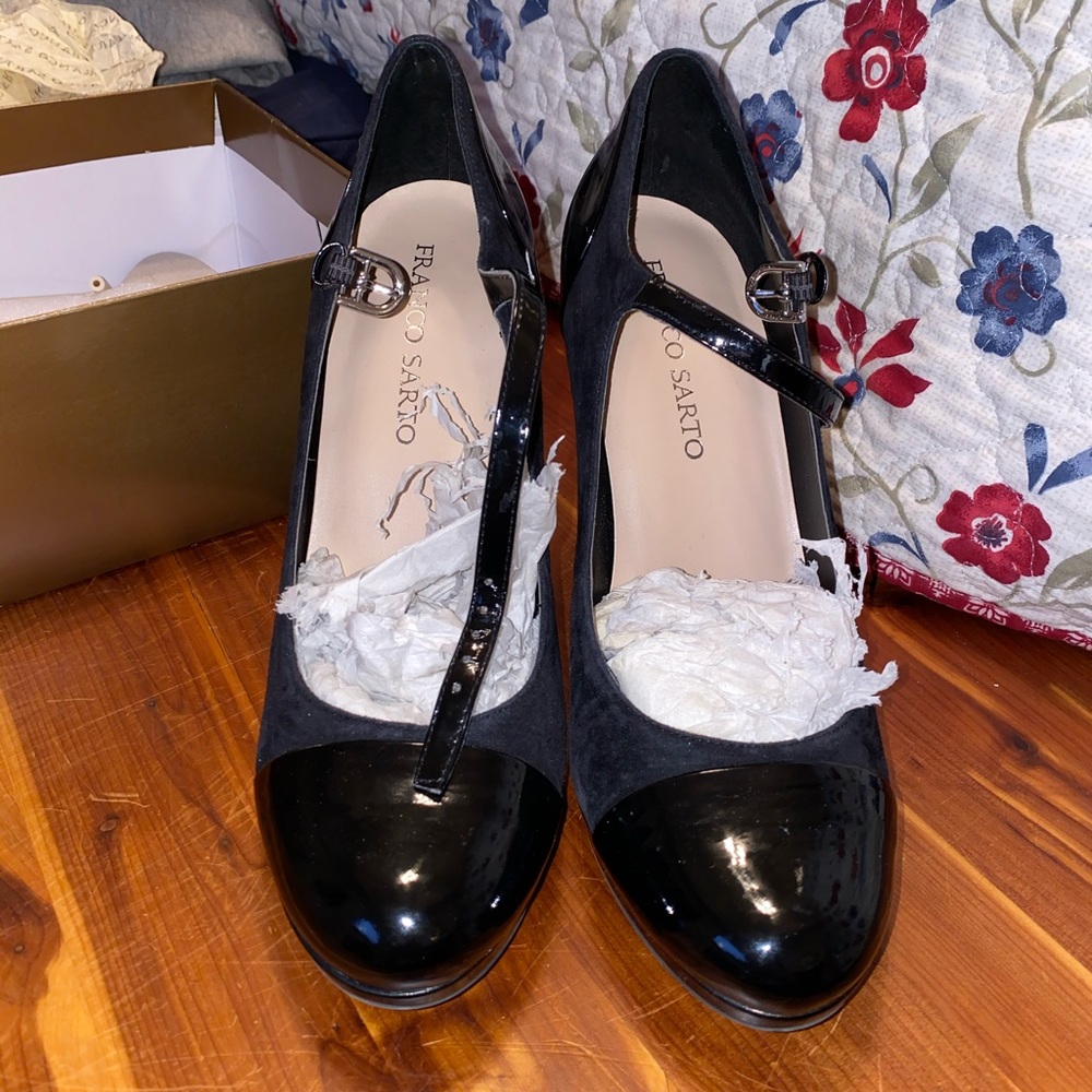Franco Sarto black heels
